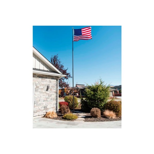 Let It Fly Llc Titan Telescoping Flagpole Kit - 25' Bronze/Black 100-0009 - main